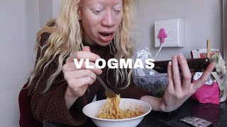 VLOGMAS1 I dont know how to make noodles unboxing and shopping haul [upl. by Zephan]