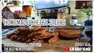 HOMEMADE CHEESE STICKS USING EDEN CHEESE  PINOY VERSION  VLOG 015 [upl. by Ardnikat]