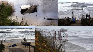 Stegna Zalane plaże Cofka i sztorm na Bałtyku  2012019 [upl. by Sunday]