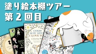 【大人のぬりえ】ぬりえ本棚ツアー第2回目 小説の塗り絵本 [upl. by Peck894]