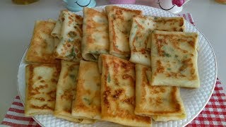 KAHVALTI ve ÇAY SAATLERİNİZ İçin ŞAHANE BİR KREP BÖREK TARİFİ [upl. by Lebezej]