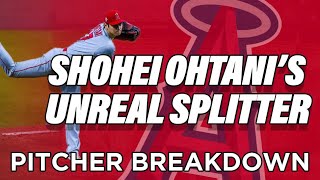 Shohei Ohtanis UNREAL Splitter  PITCHER BREAKDOWN [upl. by Utham442]