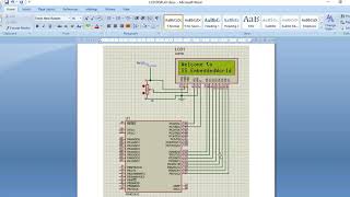 INTERFACING OF 16X2 LCD DISPLAY WITH ATMEGA32 MICROCONTROLLER [upl. by Nanyk974]