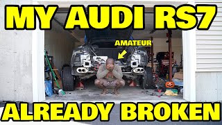 I Tried To Fix My Audi RS7s Shady Bodywork Myself and Broke It [upl. by Erdnaed]