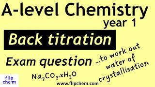 Back titration calculations tricky Alevel chemistry [upl. by Maffei]