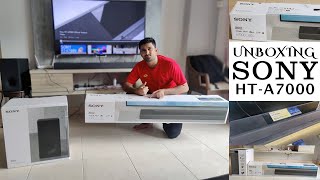 UNBOXING SONY HTA7000 712ch Dolby Atmos® DTSX® Soundbar  HTA7000 with SubwooferSASW3 DTS X [upl. by Assiroc]