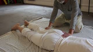 Protocole Avancé en Position Sur le Ventre méridien de la Vessie formation de Shiatsu par Toshi [upl. by Ambrose]