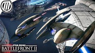 Star Wars Battlefront 2 All Era Space Battles  Clone Wars to the First Order [upl. by Ibrik]