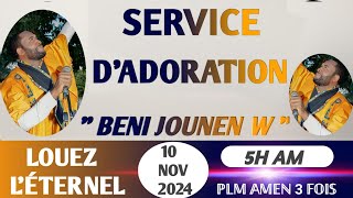 BENI JOUNEN WSERVICE D’ADORATIONPLM AMEN 3 FOISRTG10 NOV2024 [upl. by Volnak]