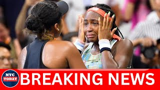 Coco Gauff Helps Naomi Osaka Off the Court After Back Injury [upl. by Palmer]