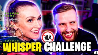 WHISPER CHALLENGE gegen Freundin ESKALIERT KOMPLETT ☠️😂  dieserkingphil [upl. by Ruon]