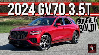 The 2024 Genesis GV70 35T Sport Prestige Is Strikingly Posh Compact Luxury SUV [upl. by Nongim]