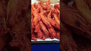 Jhinga fry 🐟seafood viralvideo viralshorts [upl. by Ahsilem]