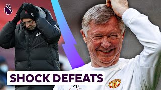 Biggest SHOCK Defeats In Premier League History 😱 [upl. by Hakon83]