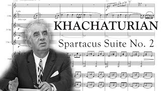 Aram Khachaturian  Spartacus Suite No 2 1955 Score [upl. by Nylave]