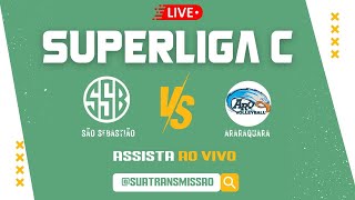 SUPERLIGA C  ETAPA TIMÓTEOMG  SÃO SEBASTIÃO X ARARAQUARA  MASCULINO [upl. by Jardena]