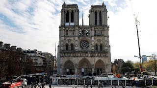 LIVE Statue of Virgin Mary Returns to Notre Dame Cathedral [upl. by Euqinor]