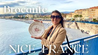 Brocante FRANCE Nice French Riviera Travel Nice Vlog Brocante shopping France French Lifestyle [upl. by Inol191]