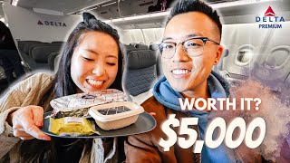 First time experiencing Deltas PREMIUM SELECT flying to Tokyo Japan  is it WORTH IT [upl. by Corinne]