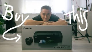 Why I bought Pixma PRO200 and NOT PRO300 for my Sticker business [upl. by Fortna816]