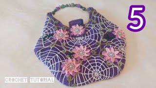 Cottage Core Designer Crochet Purse Part 5 [upl. by Dnarb758]