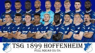 TSG 1899 HOFFENHEIM OFFICIAL SQUAD SEASON 202324  TSG 1899 Hoffenheim  Bundesliga 2324 [upl. by Geer]