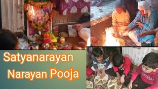 Shri Satyanarayan pooja 🌺🙏 Satyanarayan pooja vlog Saroj thapa  thapa  family  vlog 🙏🙏🌺 [upl. by Etteve146]