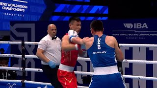 R32 75KG ZHAO MENGYANG CHN vs ABDULLAEV ALOKHON UZB IBA Mens World Boxing Championships 2023 [upl. by Annaeg344]