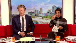 Naga Munchetty loses all control  BBC Breakfast 02042022 [upl. by Ecenahs497]