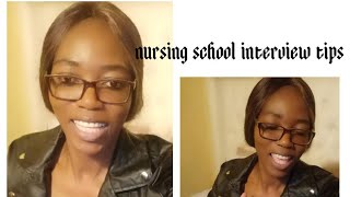 Nursing School Interview Questions Answers Tipsnursing interview studentnurse nursingschool [upl. by Armmat307]