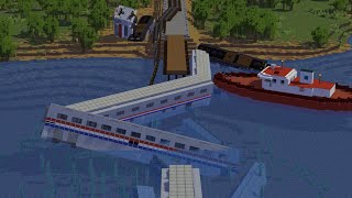 Big Bayou Canot Train Disaster in Minecraft Animation [upl. by Moraj514]