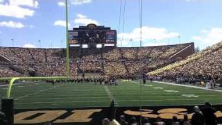 Iowa Hawkeye Football Entrance Back in Black [upl. by Ahiel936]