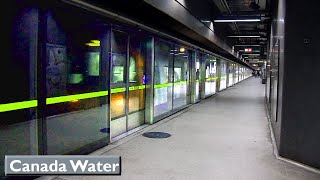 Canada Water  Jubilee line  London Underground  1996 Tube Stock  2015 [upl. by Neyugn]