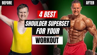 4 SHOULDER SUPERSET Workouts Build STRONGER Shoulders in LESS Time [upl. by Octave]