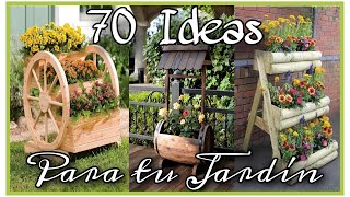 Ideas Rústicas Para Tú Jardín 🪴 Troncos de Madera [upl. by Cheyney]