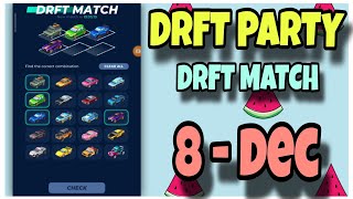 DRFT Party DRFT Match 8 December 2024  Today drft Promo Code  DRFT MATCH  AGP [upl. by Ruhtracm193]