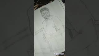 comedy king kapil sharma drawing✍️ pencilsketch penciledrawing pencilart kapilsharma ytshorts [upl. by Netsew]