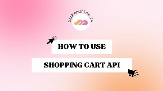 Shopping Cart API with Backendflow ft FlutterFlow [upl. by Stilwell492]