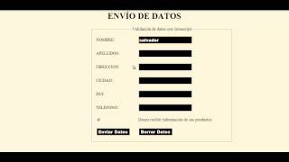 Javascript Validaciones [upl. by Emad]