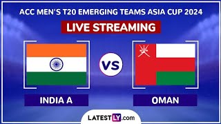 India A vs Oman T20 Live cricket match 2024 [upl. by Eceryt]