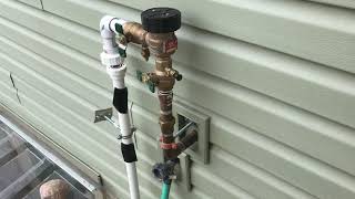 Installing Backflow Preventer On Inground Sprinkler System [upl. by Omsoc]