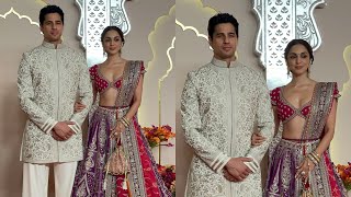 Siddharth Malhotra Kiara Advani At anant Ambani Radhika merchant Wedding in Mumbai [upl. by Aleciram]