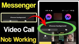 Fix Custom background Video Call Not Working On Messenger100 Problem SolvedHow To Fix Messenger [upl. by Endora118]