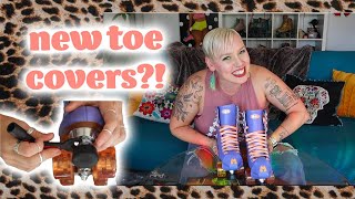 HOW TO PUT TOE GUARDS TOE CAPS ON ROLLER SKATES [upl. by Dianuj750]