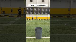 Punter vs Long Snapper trickshot trick letsgo LFG ​⁠NFL [upl. by Rhee]