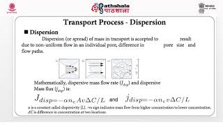 Groundwater Hydrology V Advection Dispersion Diffusion and Sorption [upl. by Rica]