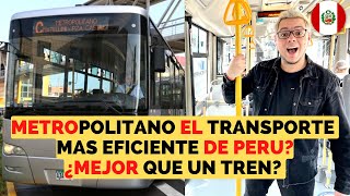 🔥 en PERÚ los BUSES funcionan MEJOR que los TRENES 🚌 INCREIBLE 😱 Transporte publico METROPOLITANO [upl. by Libove]