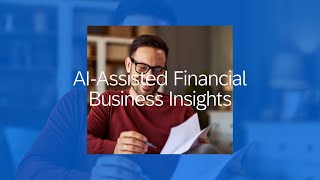 AIAssisted Financial Business Insights in SAP S4HANA Cloud Public Edition [upl. by Letreece]