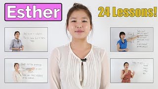 Learn English with Esther  24 Easy English Lessons for Beginners [upl. by Irem]