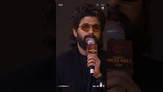 Allu Arjun Memories About Pushpa FirstLook  Pushpa 2 The Rule ICONIC Press Meet in Mumbai YTShorts [upl. by Drucie401]